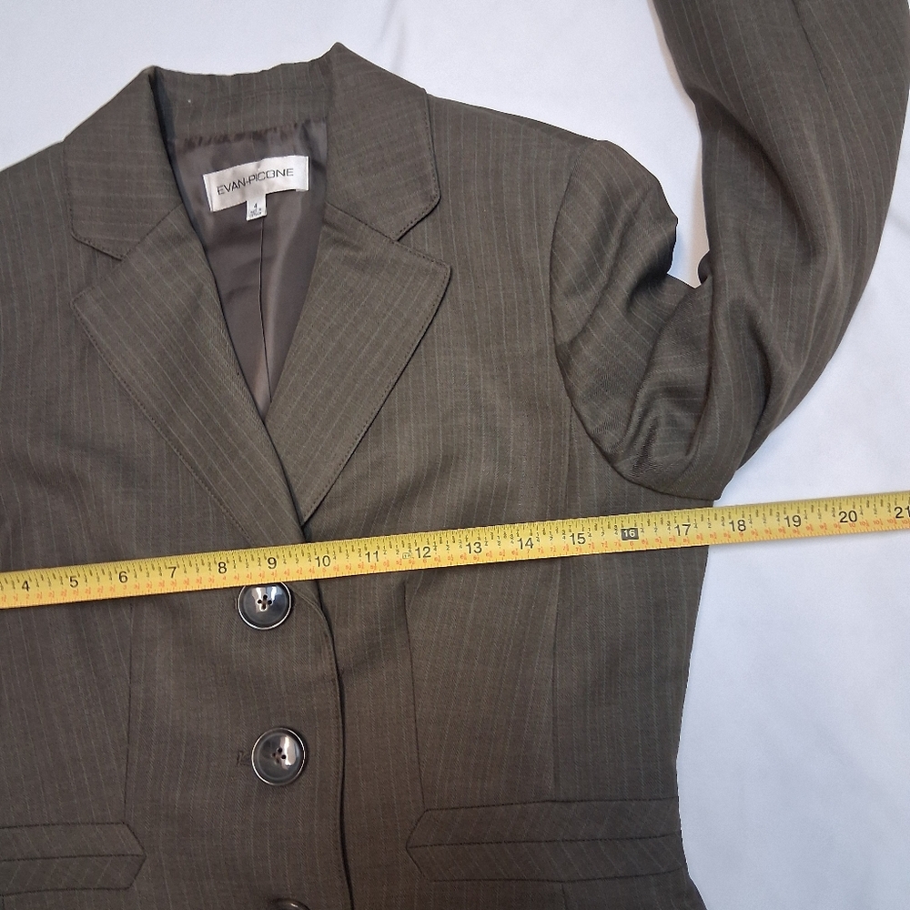 Evan Picone Sophisticated Women's Brown Suit Jacket  blazer - Picture 15 of 16